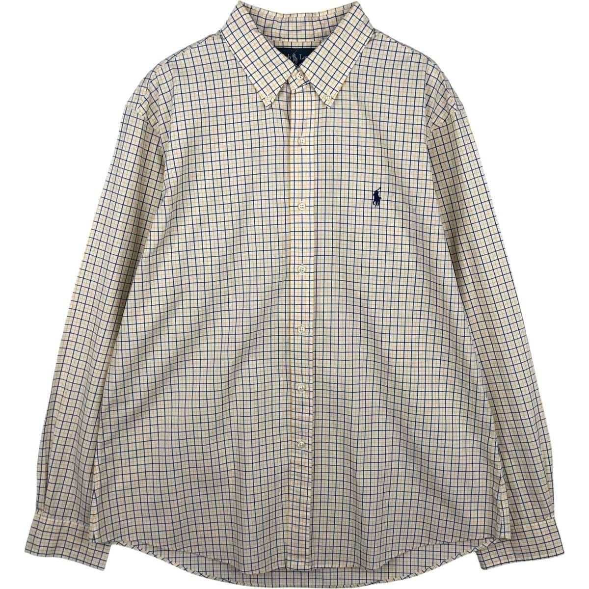 古着 ラルフローレン Ralph Lauren 長袖 ボタンダウンチェックシャツ メンズXL相当/eaa614957