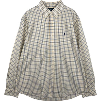 古着 ラルフローレン Ralph Lauren 長袖 ボタンダウンチェックシャツ メンズXL相当/eaa614957