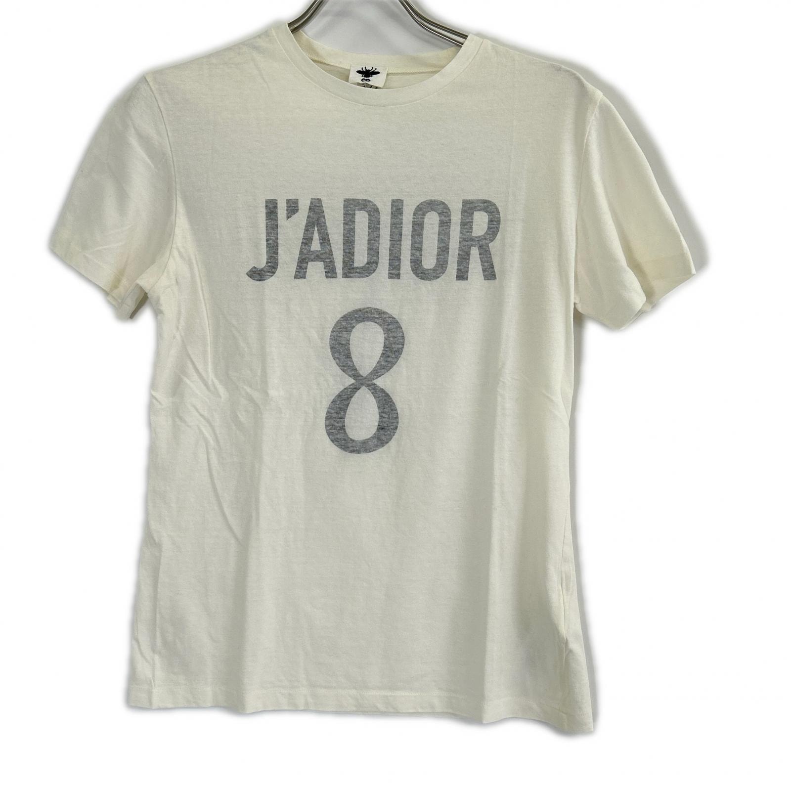 クリスチャンディオール 843T03TC428 ホワイト J'ADIOR 8 プリント Tシャツ XS