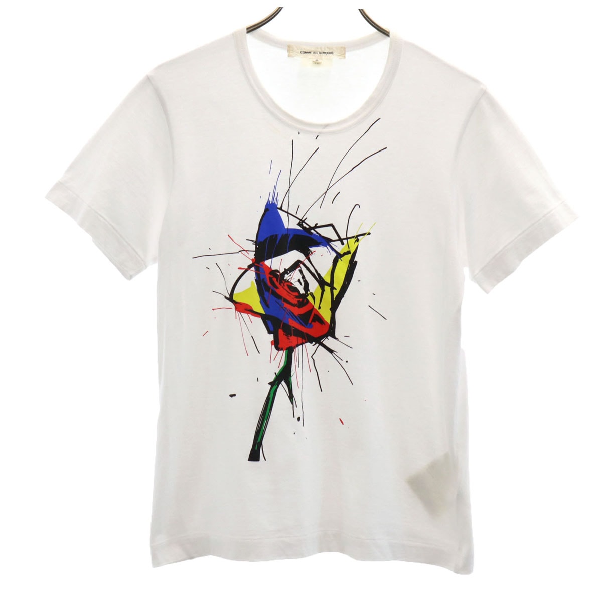 COMME des GARCONS コムデギャルソン 2015年製 日本製 半袖 Tシャツ S ホワイト
