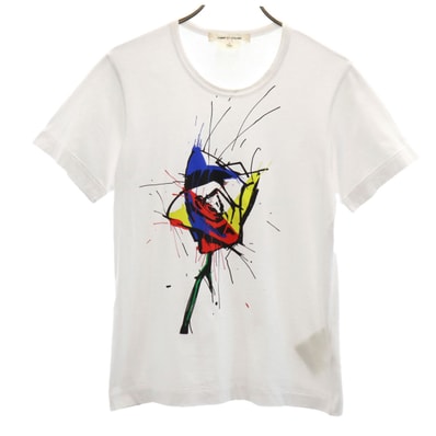 COMME des GARCONS コムデギャルソン 2015年製 日本製 半袖 Tシャツ S ホワイト