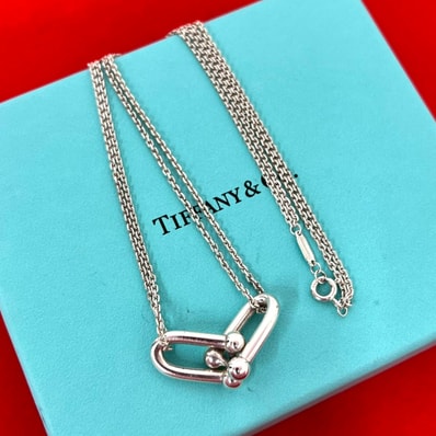 TIFFANY&Co. ティファニー ハードウェア ラージ ダブル リンク シルバー925 ネックレス シルバー
67009