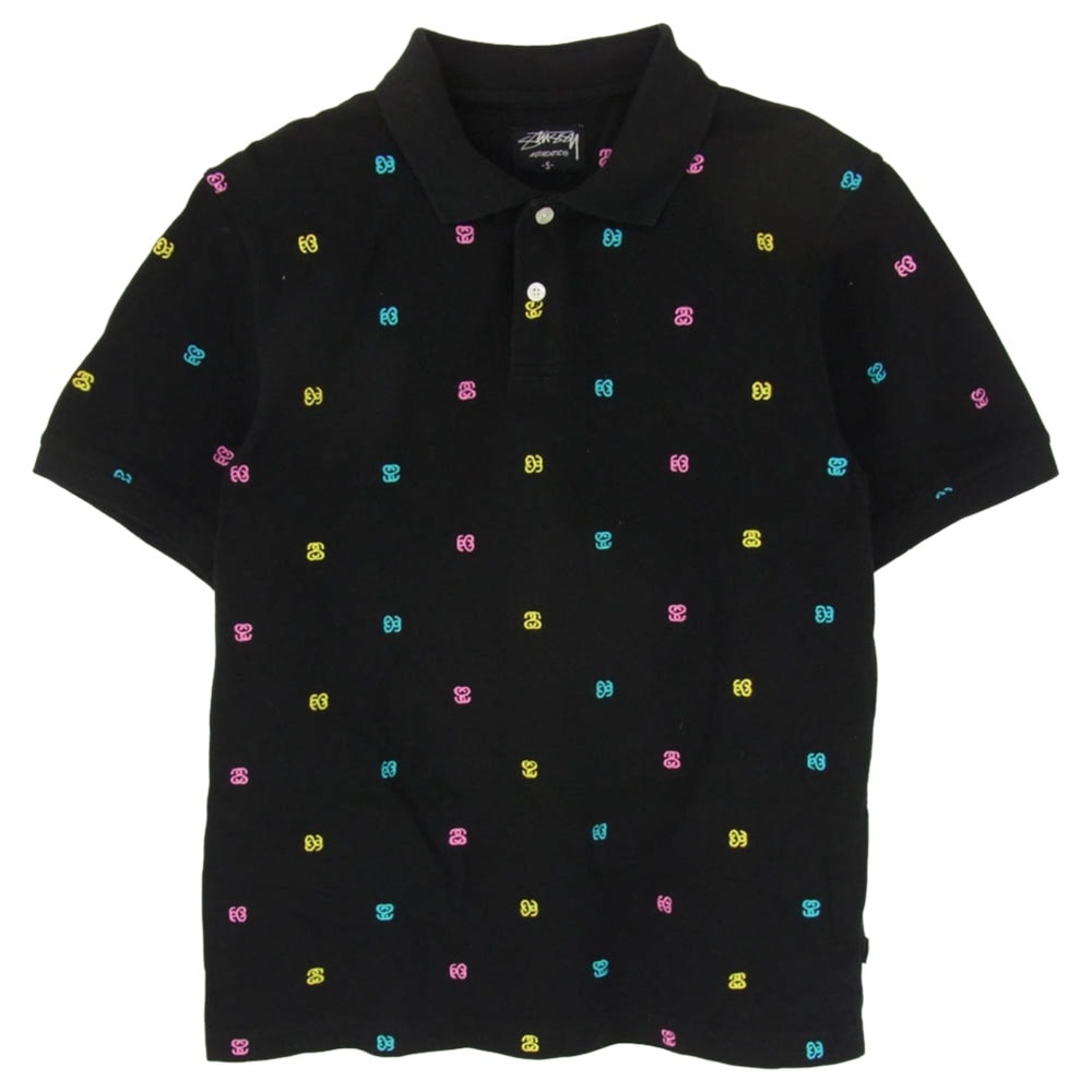 D (傷や汚れあり)】STUSSY ステューシー ポロシャツ SS モノグラム 総