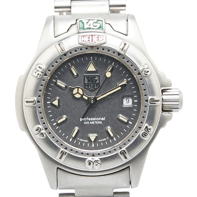 タグホイヤー 4000シリーズ 腕時計 WF1411-0 クオーツ グレー文字盤 ステンレススチール レディース TAG HEUER 【中古】