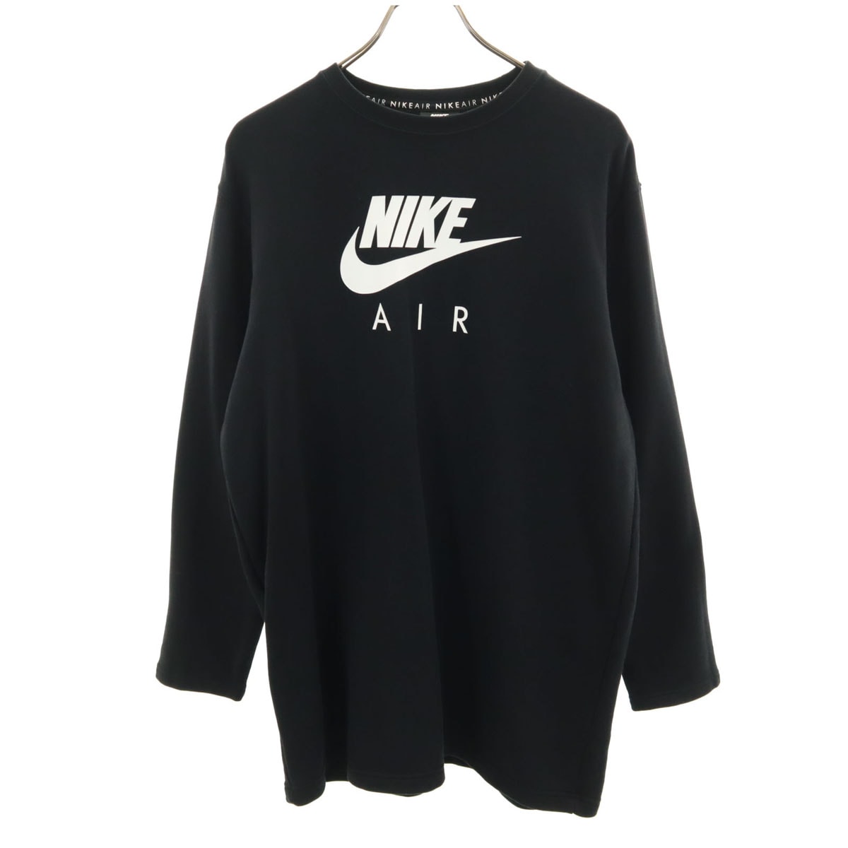 NIKE ナイキ 長袖 スウェット ワンピース L ブラック