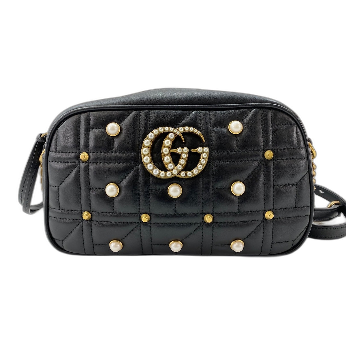 グッチ GUCCI GGマーモント ショルダーバッグ【中古】