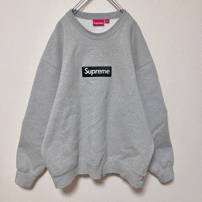 Supreme Box Logo Crewneck "Heather Grey" (22FW)
