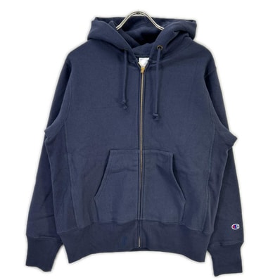 チャンピオン C3-Y134 ネイビー Reverse Weave Zip Hooded Sweat ジップフーディ L
