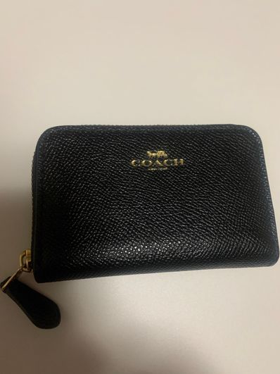 COACH クロスグレインレザージップ コインケース