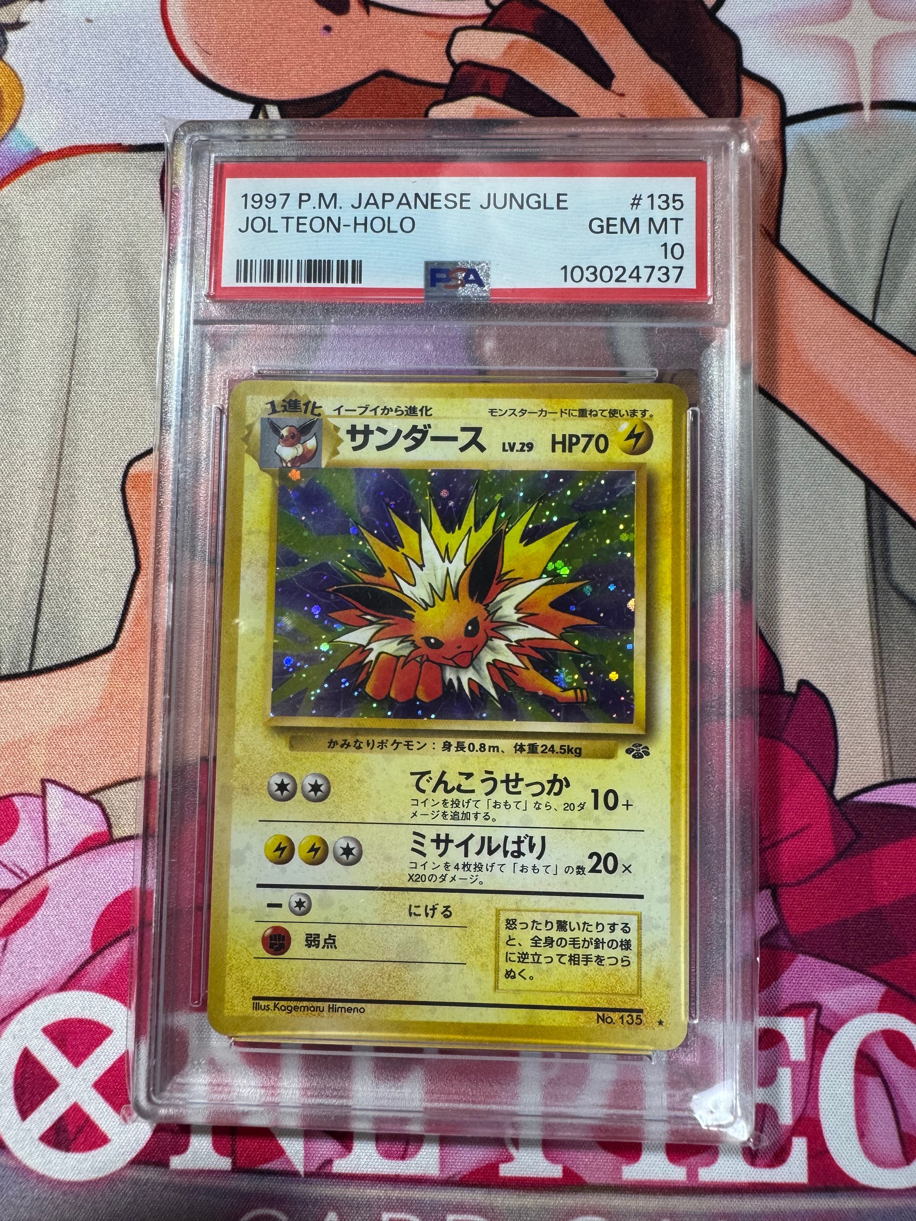 サンダース R: 旧裏 [PMCG2 No.135](拡張パック「ポケモンジャングル