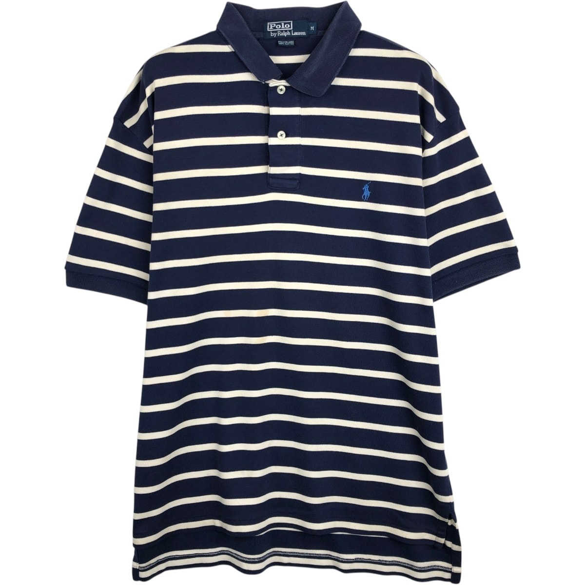 古着 ラルフローレン Ralph Lauren POLO by Ralph Lauren 半袖 ボーダー ポロシャツ メンズM相当/eaa657491
