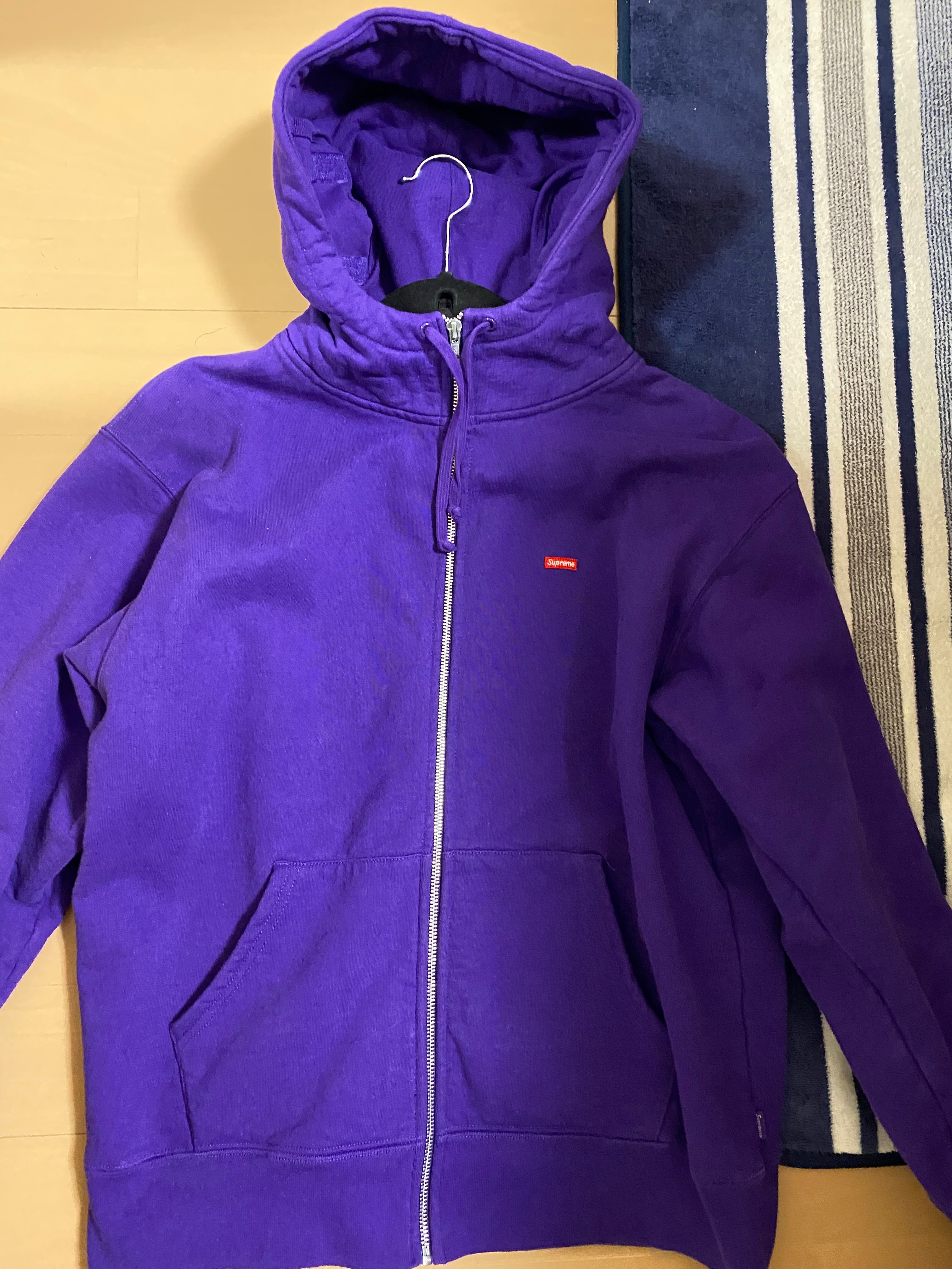 Supreme Small Box Facemask Zip Up Hooded Sweatshirt "Black"