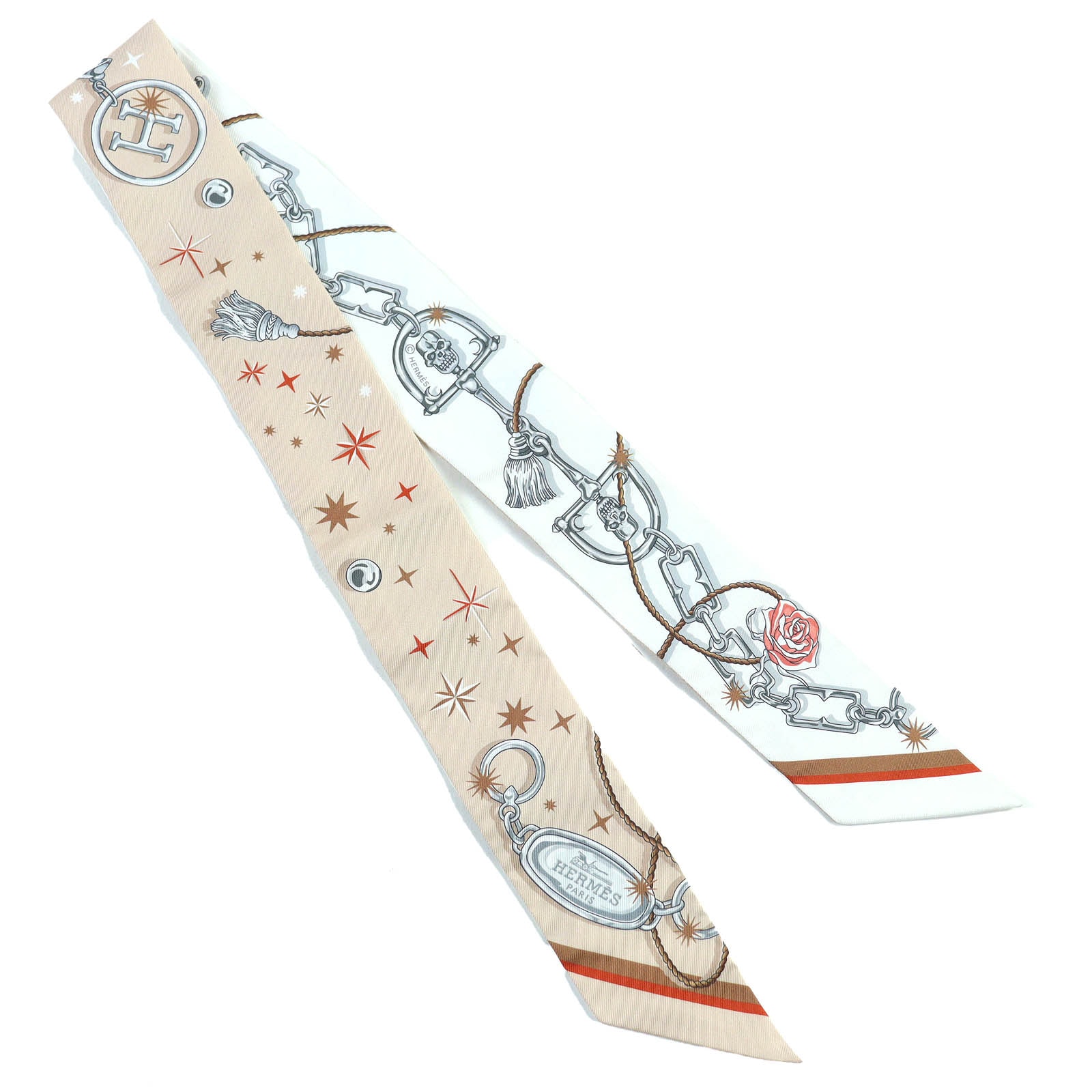 エルメス　ツイリー　《セ・ラ・フェット》　新品未使用 HERMES - 値下げ！新品未使用 エルメス ツイリー 《セ・ラ・フェット