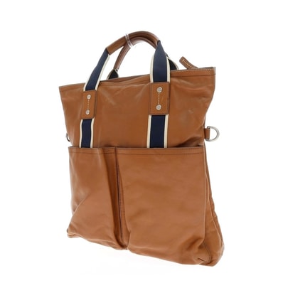 【中古】コーチ COACH レザー トートバッグ ライトブラウン【WxH39xD8】【メンズ】