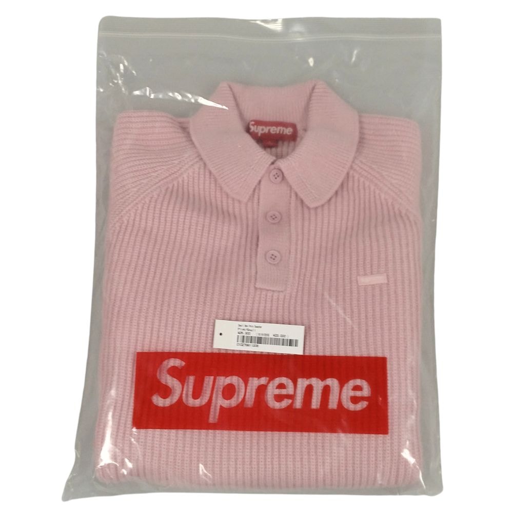 Supreme Small Box Polo Sweater "Pink"