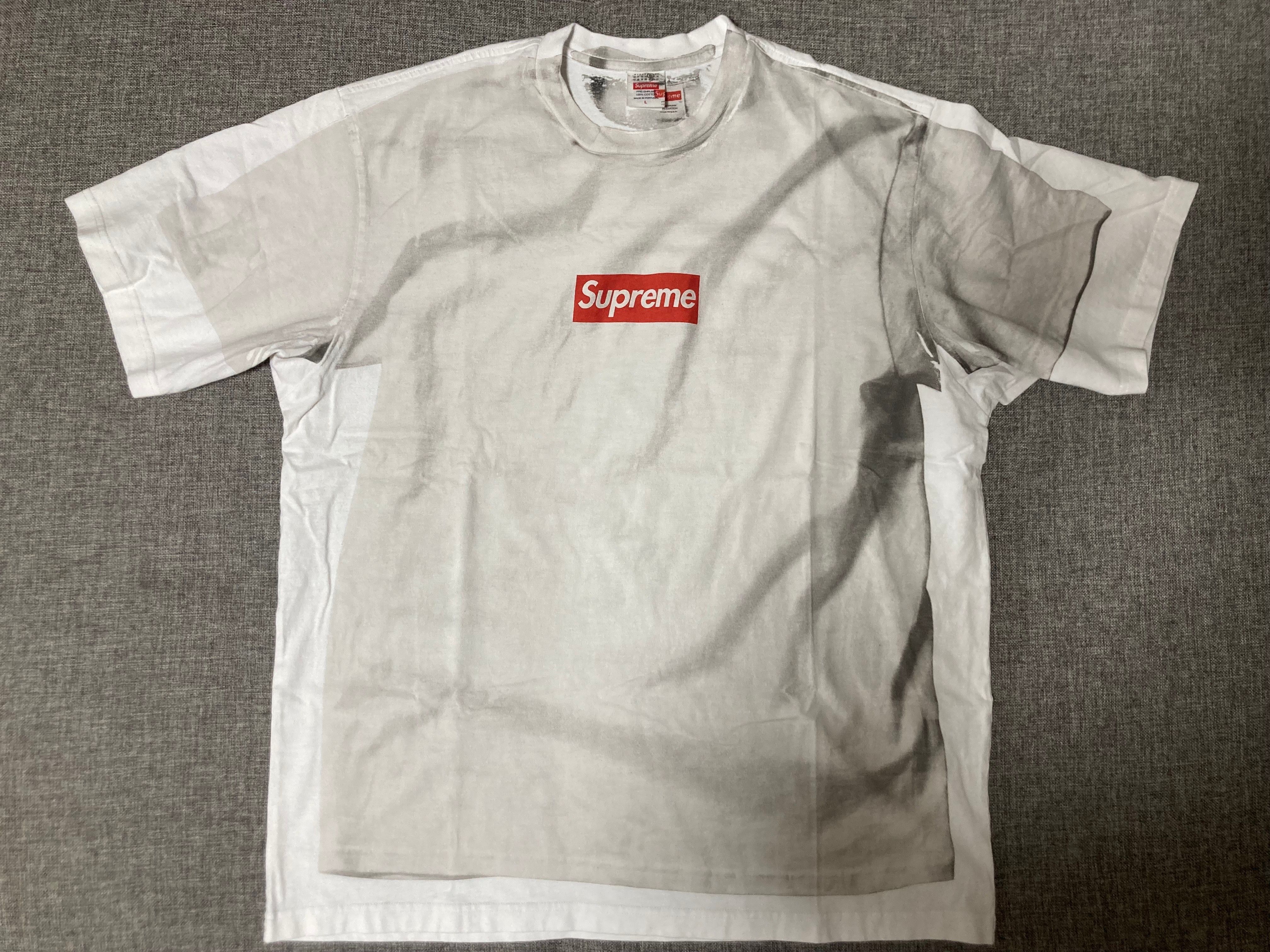 Supreme x MM6 Maison Margiela Box Logo Tee "White"