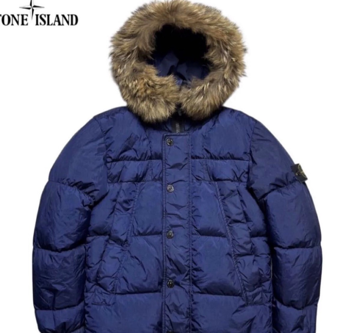stone island ダウンジャケット ネイビー ファーダウン ストーンアイランド ダウン