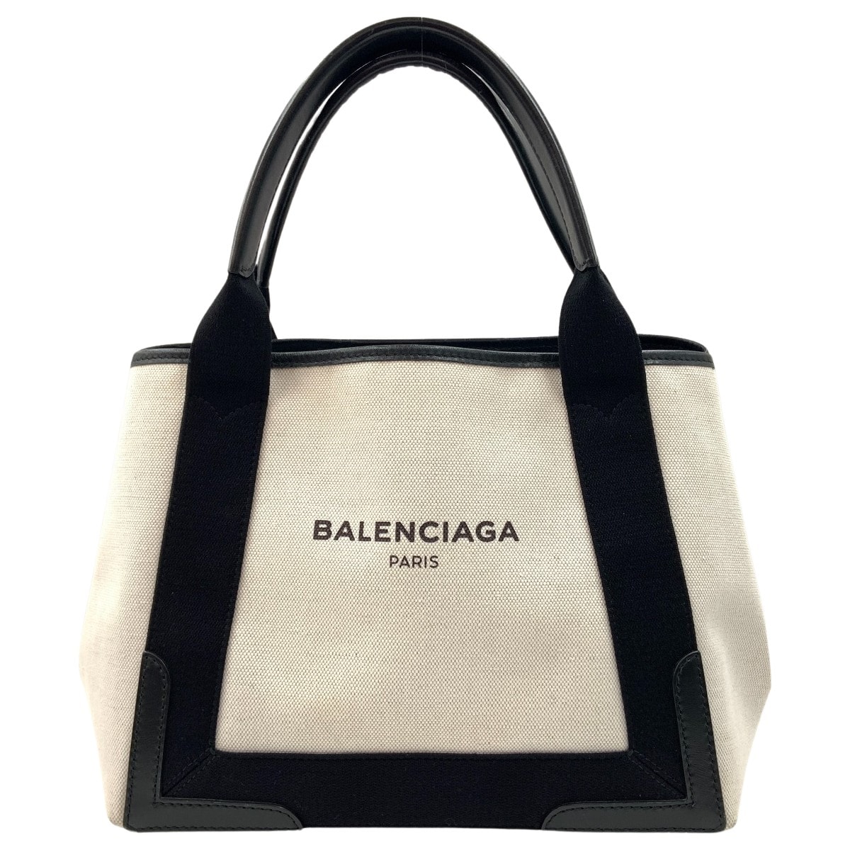 〇〇BALENCIAGA バレンシアガ ネイビーカバス S キャンバス ハンドバッグ トートバッグ 339933・1081・A・00213  ホワイト