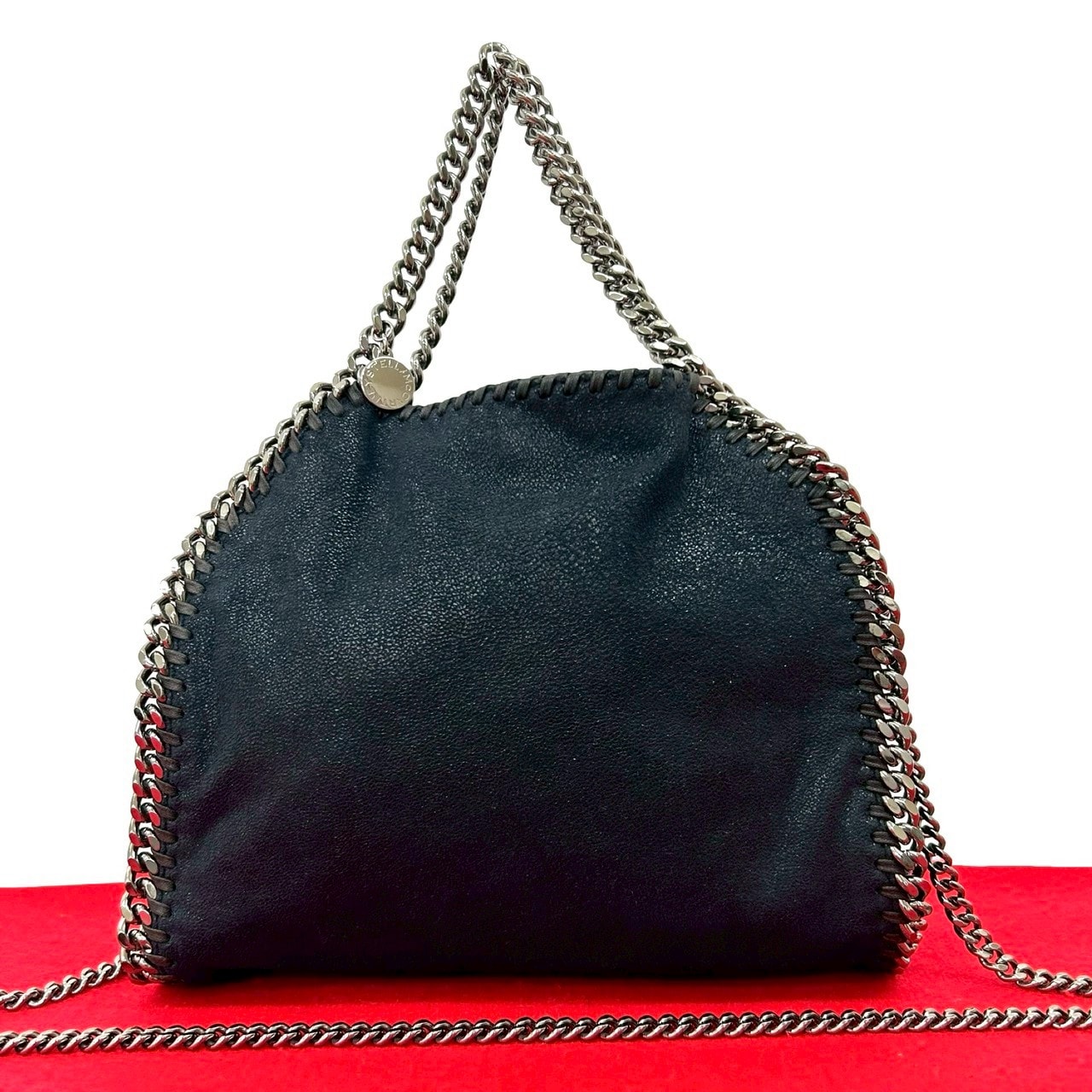 Stella McCartney ステラマッカートニー ファラベラ レザー ショルダーバッグ ネイビー
 39262