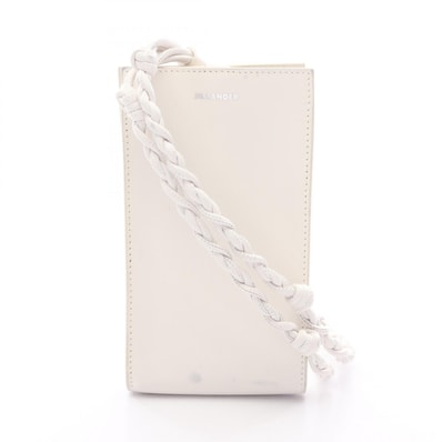 ジルサンダー JIL SANDER TANGLE タングル ショルダーバッグ バッグ レザー レディース ホワイト系 【中古】