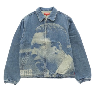 Supreme シュプリーム デニムジャケット 21AW John Coltrane A Love Supreme Denim Harrington デニムジャケット ブルー系 M【新古品】【未使用】【中古】
