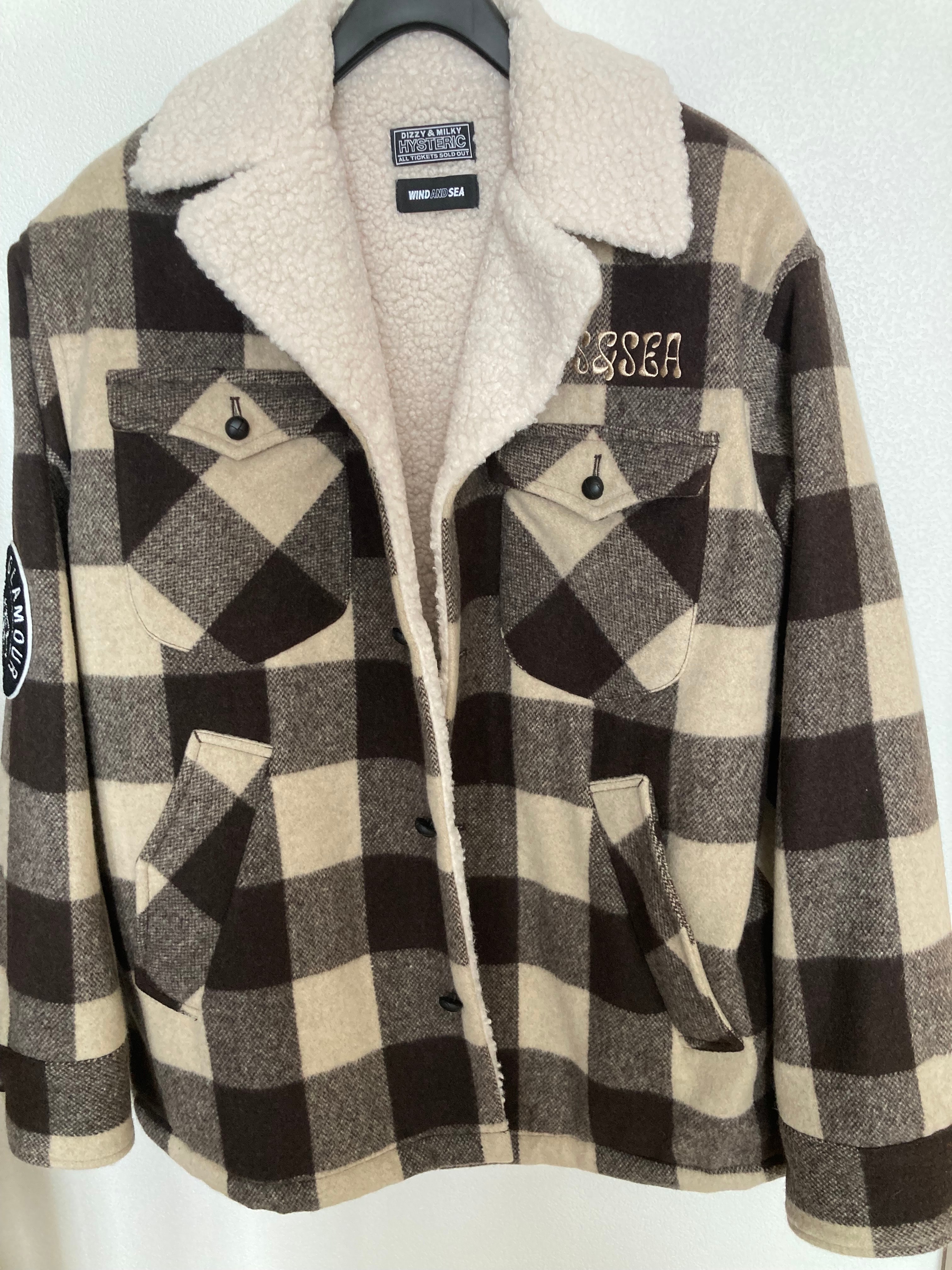 WIND AND SEA x HYSTERIC GLAMOUR Ranch Coat "Beige"