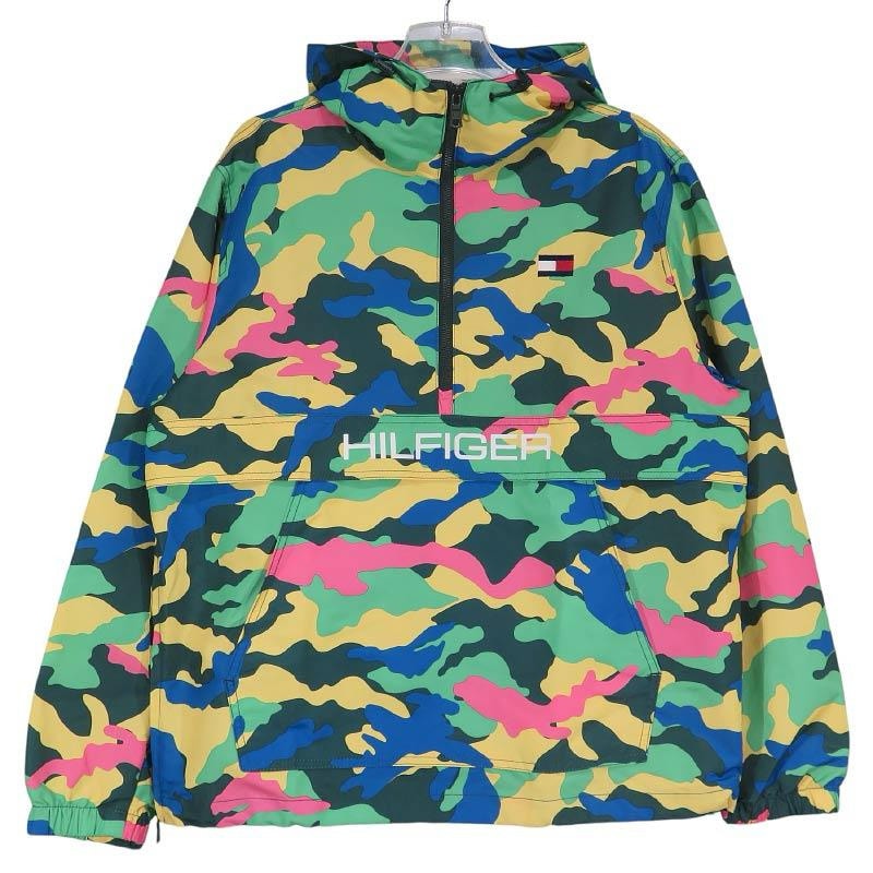TOMMY HILFIGER トミー ヒルフィガー ハーフジップナイロンパーカー 159AN703 マルチ アウター アノラック ジャケット サイズM