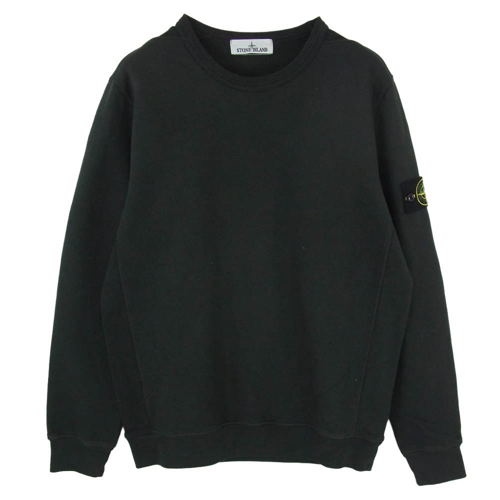 STONE ISLAND ストーンアイランド 811562420 Brushed Organic Cotton Fleece ブラシド オーガニック コットン フリース スウェット ブラック系 M【中古】