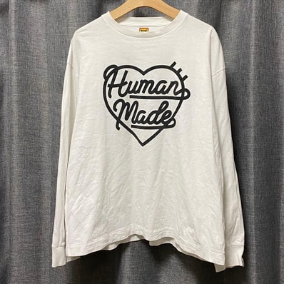 HUMAN MADE HEART L/S T-SHIRT "White"