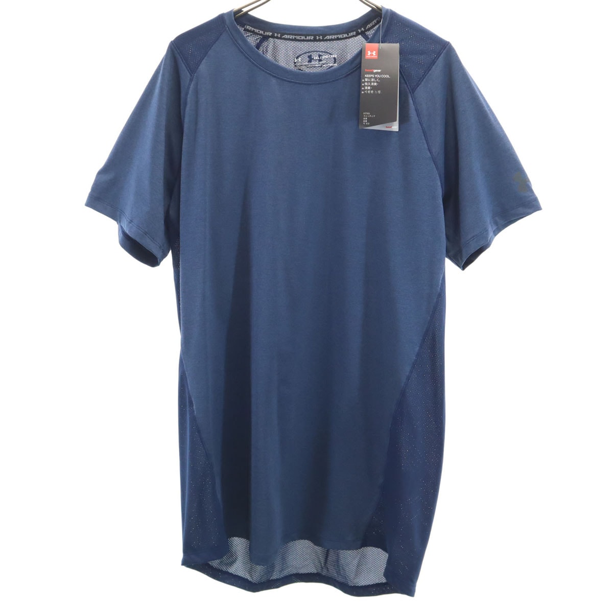 未使用 UNDER ARMOUR アンダーアーマー トレーニング 半袖 Tシャツ 2XL ネイビー