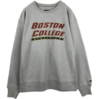 古着 00年代 チャンピオン Champion PREMIUM REVERSE WEAVE プレミアムリバースウィーブ BOSTON ボストン大学 カレッジスウェットシャツ トレーナー メンズXL相当/eaa683355