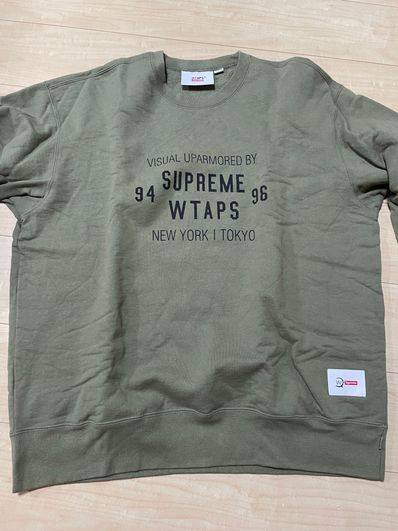 Supreme / WTAPS Crewneck "Light Olive"