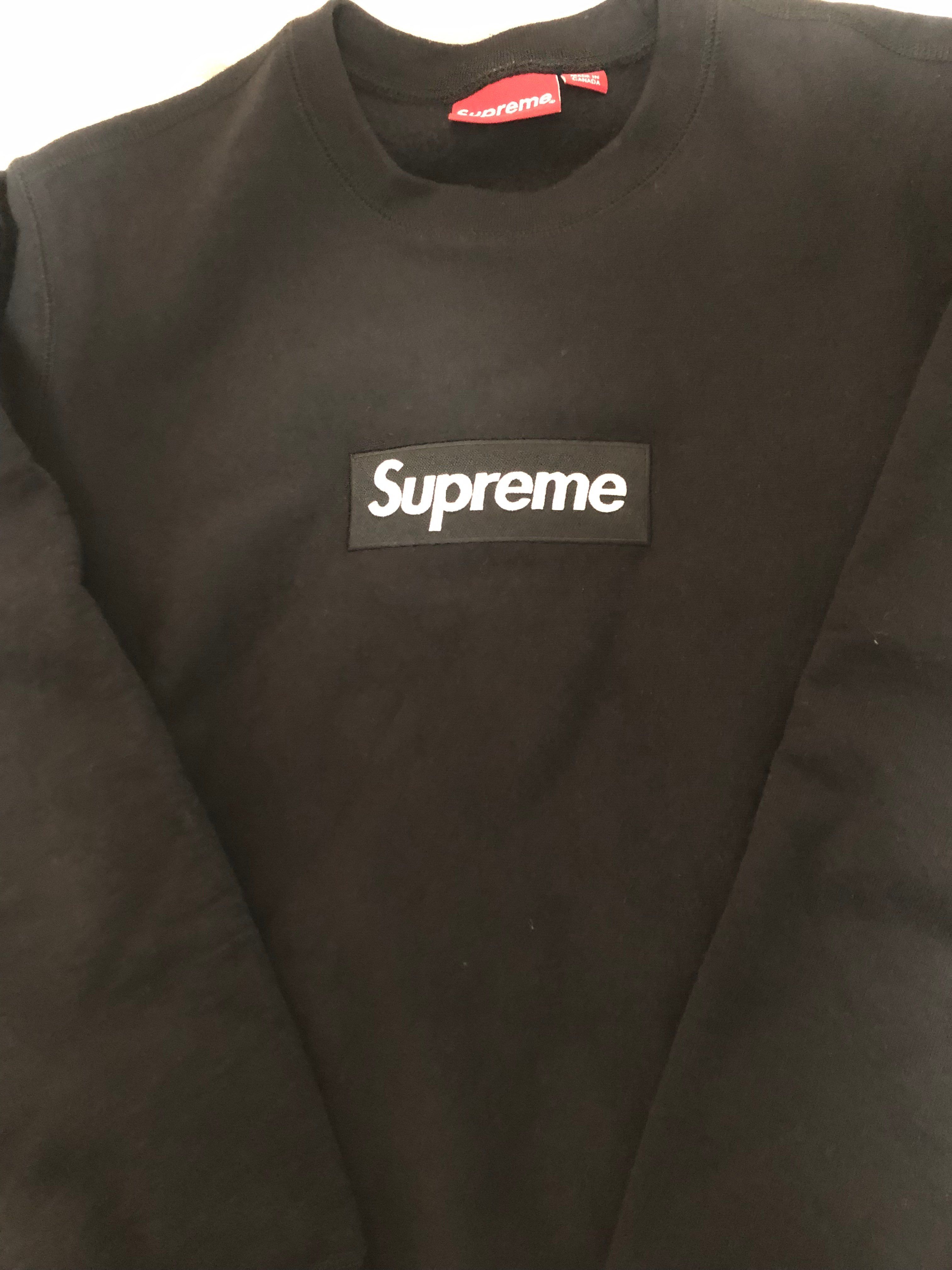 Supreme Box Logo Crewneck Sweatshirt "Black" (18FW)
