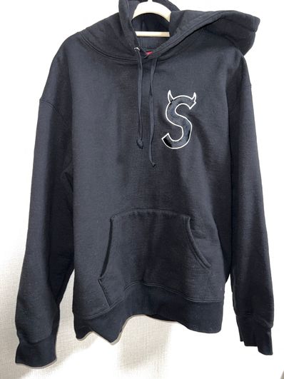 Supreme S Logo Hooded Sweatshirt "Black" (22FW)