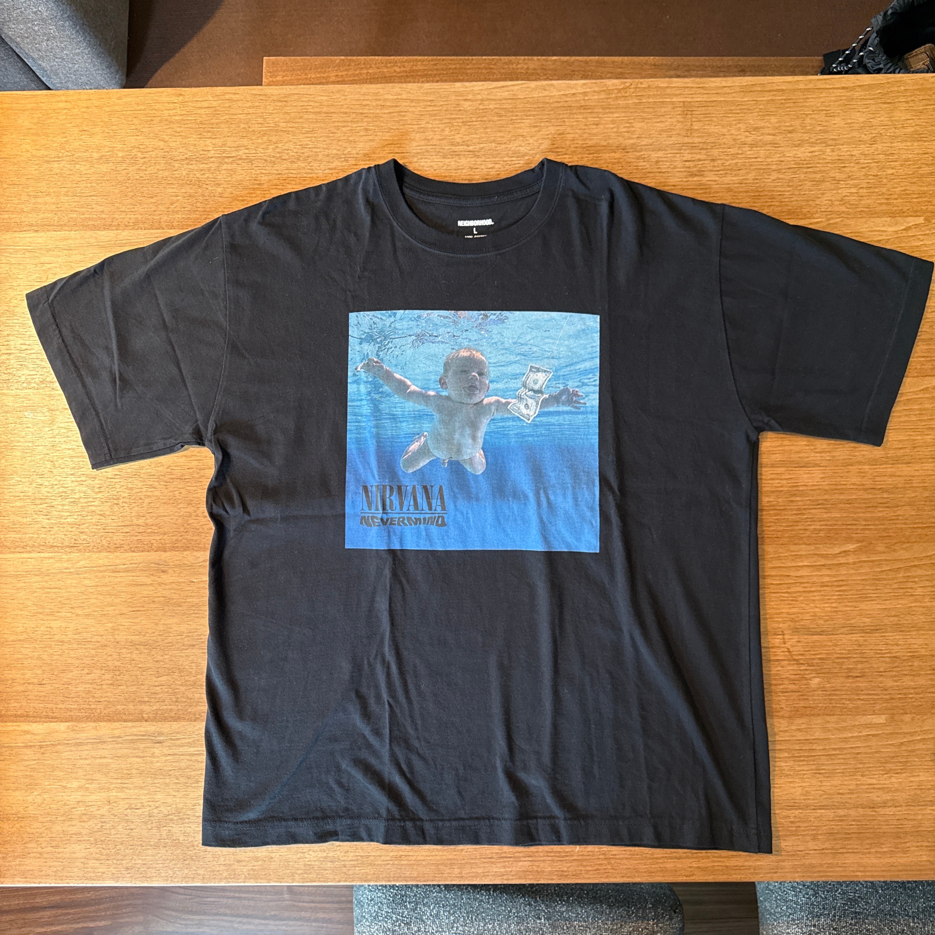NEIGHBORHOOD x NIRVANA . Tee SS-3 "Black"