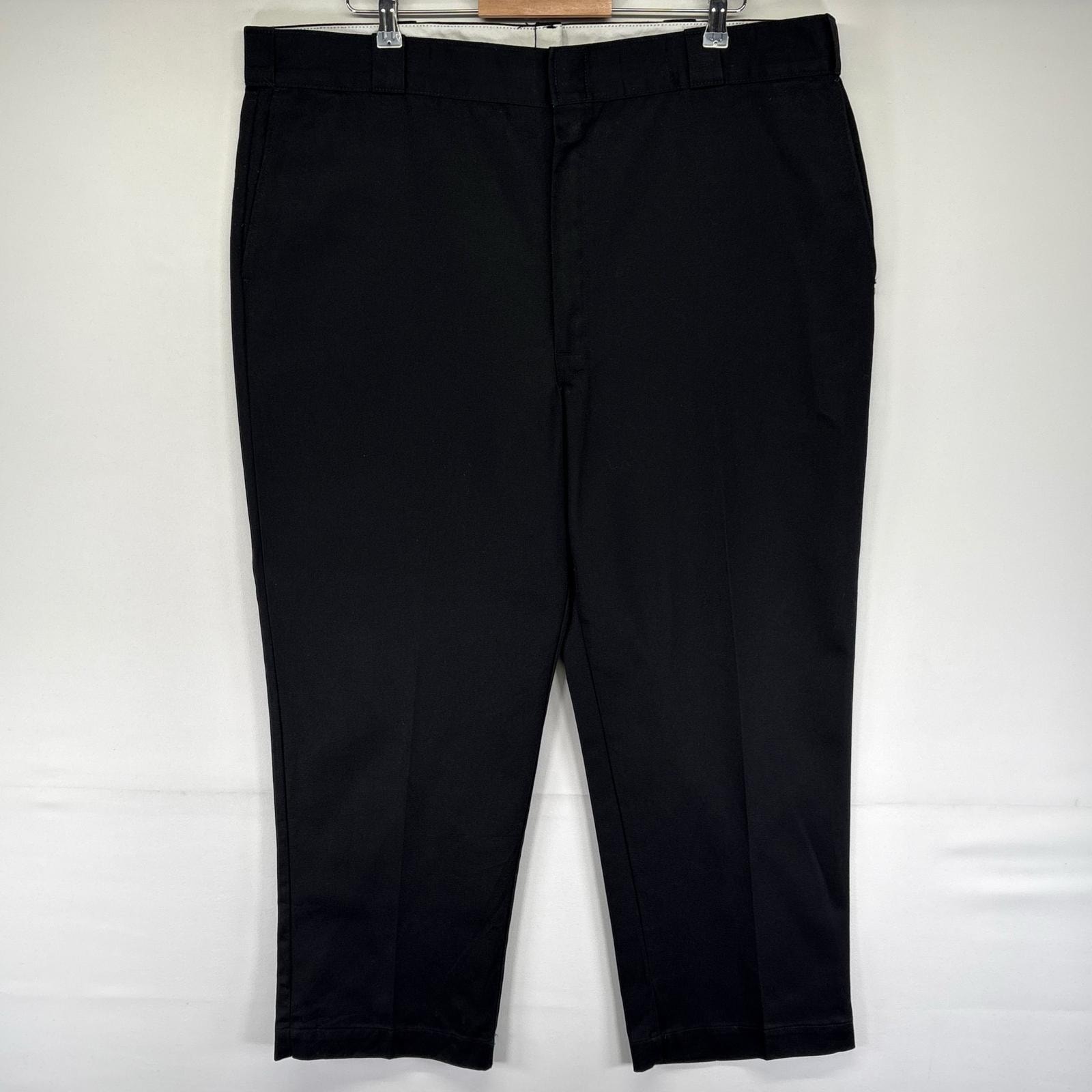 古着 80's/80年代 ヴィンテージ ディッキーズ Dickies USA製 パンツ ワークパンツ チビタグ チノパン W44 L28  ブラック系 メンズ