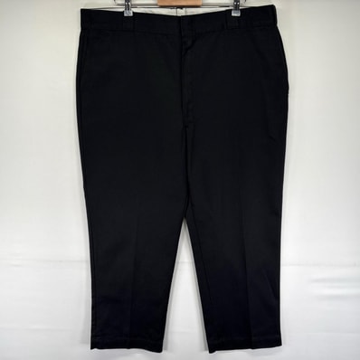 古着 80's/80年代 ヴィンテージ ディッキーズ Dickies USA製 パンツ ワークパンツ チビタグ チノパン W44 L28 ブラック系 メンズ