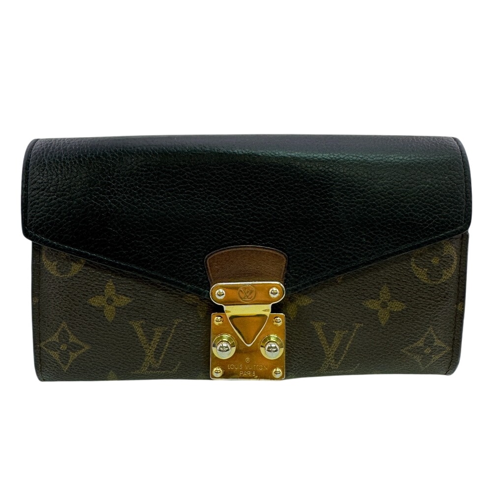 ルイヴィトン LOUIS VUITTON 長財布 モノグラム ポルトフォイユパラス フラップ ロック 二つ折り M58415 ブラウン