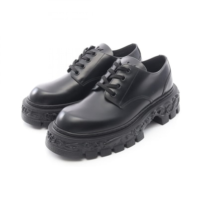 ルイ・ヴィトン LOUIS VUITTON LVバロックライン ダービーシューズ ドレスシューズ 靴 レザー メンズ ブラック系 【中古】