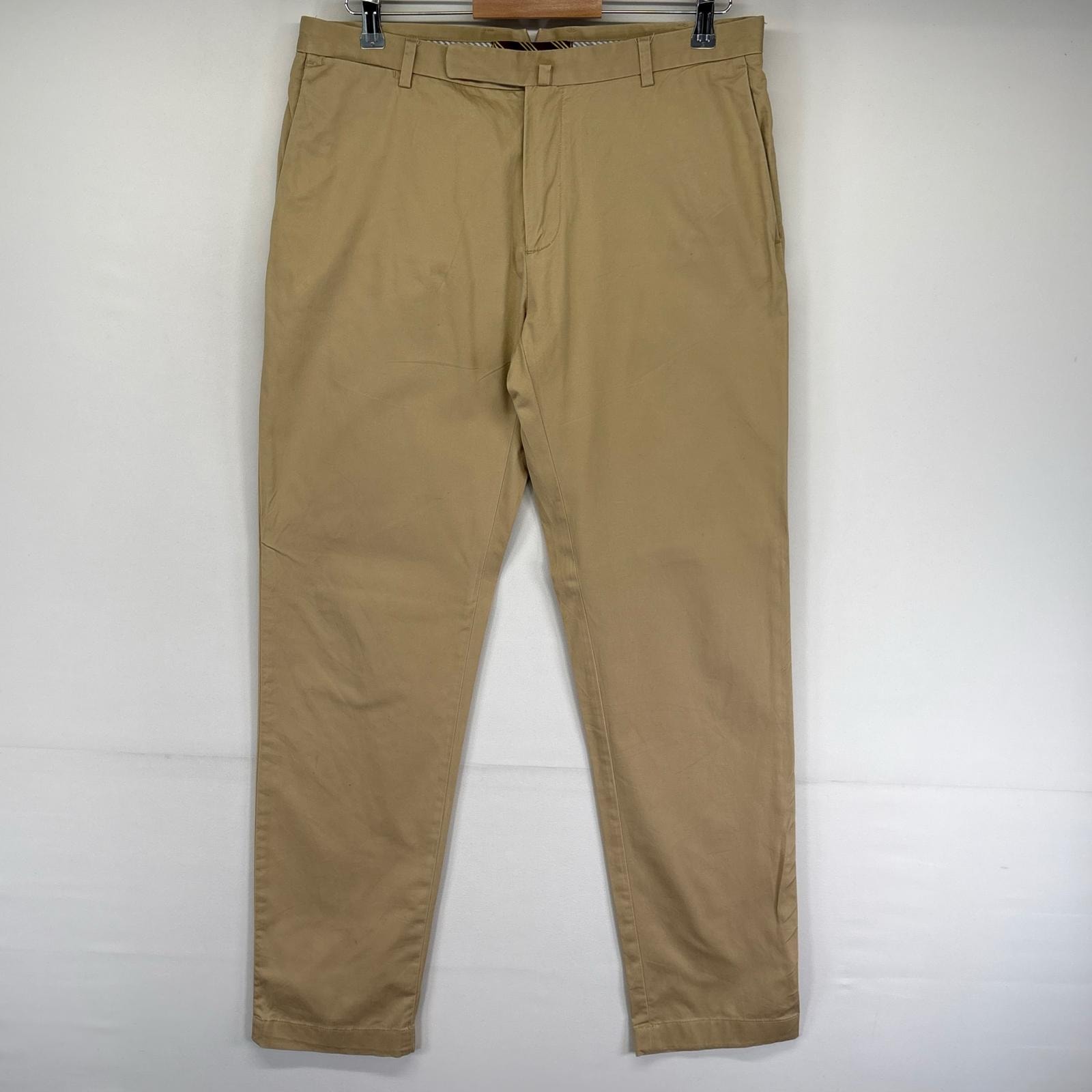 古着 ブルックスブラザーズ Brooks Brothers パンツ チノパン レッドフリース ストレート ジップ w34 L32  ベージュ系 無地 メンズ