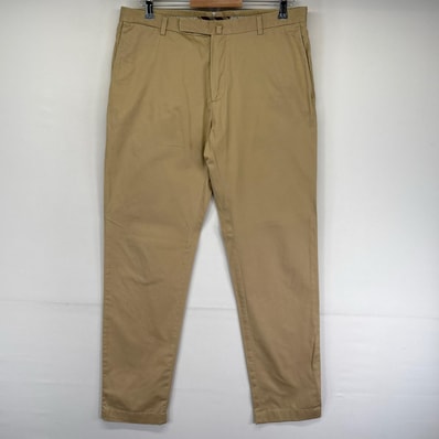 古着 ブルックスブラザーズ Brooks Brothers パンツ チノパン レッドフリース ストレート ジップ w34 L32 ベージュ系 無地 メンズ