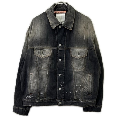 アクネ ストゥディオズ FN-UX-OUTW000073 25FW オーバーサイズ ペイント デニムジャケット XS
