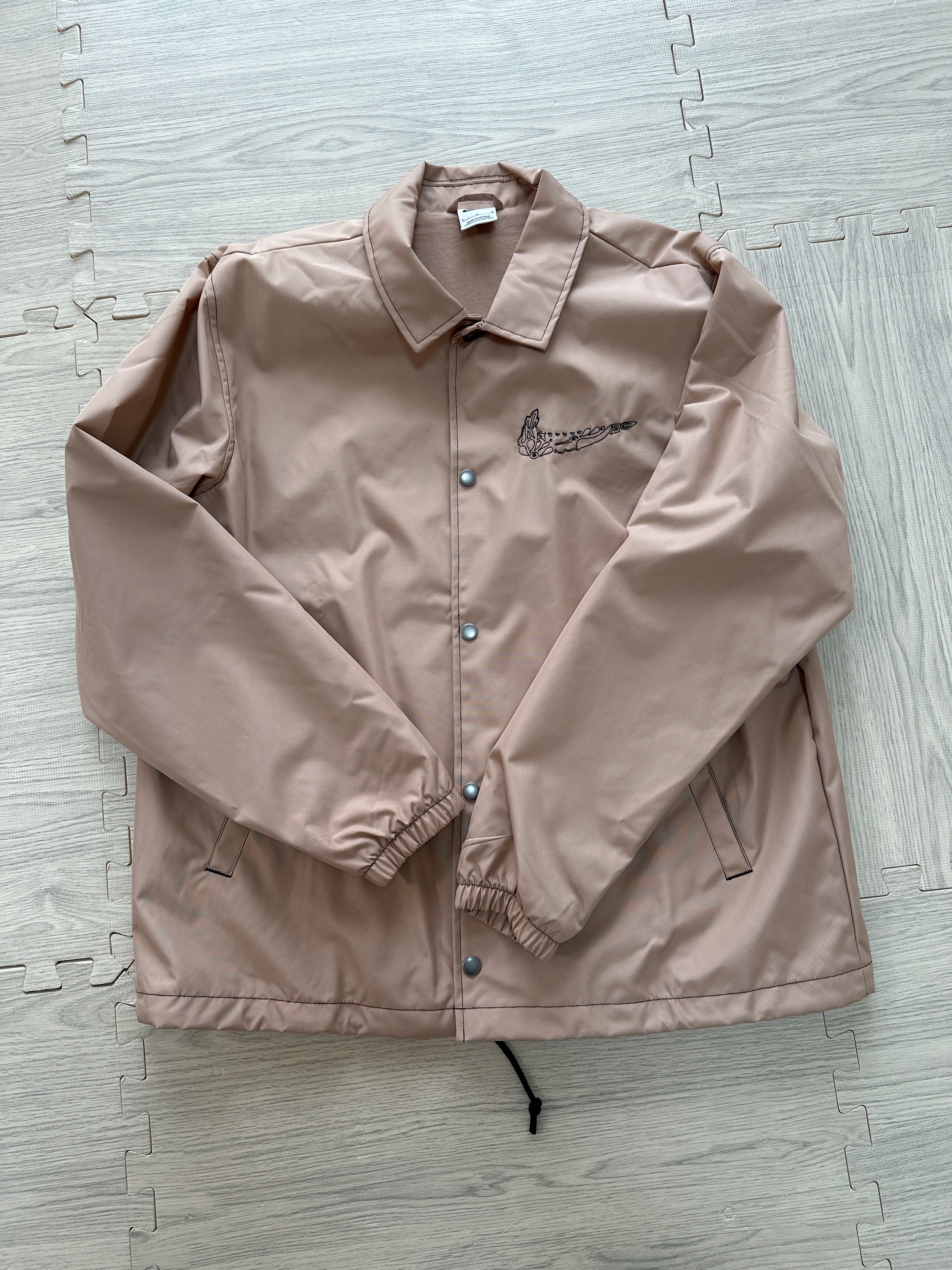 Nike Día De Muertos Coach Jacket "Beige"