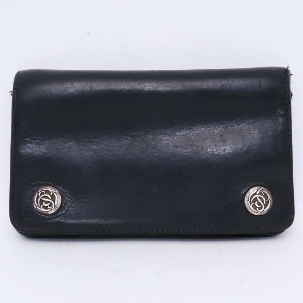 Chrome Hearts 1 Zip Wallet Floral Silver "Black"