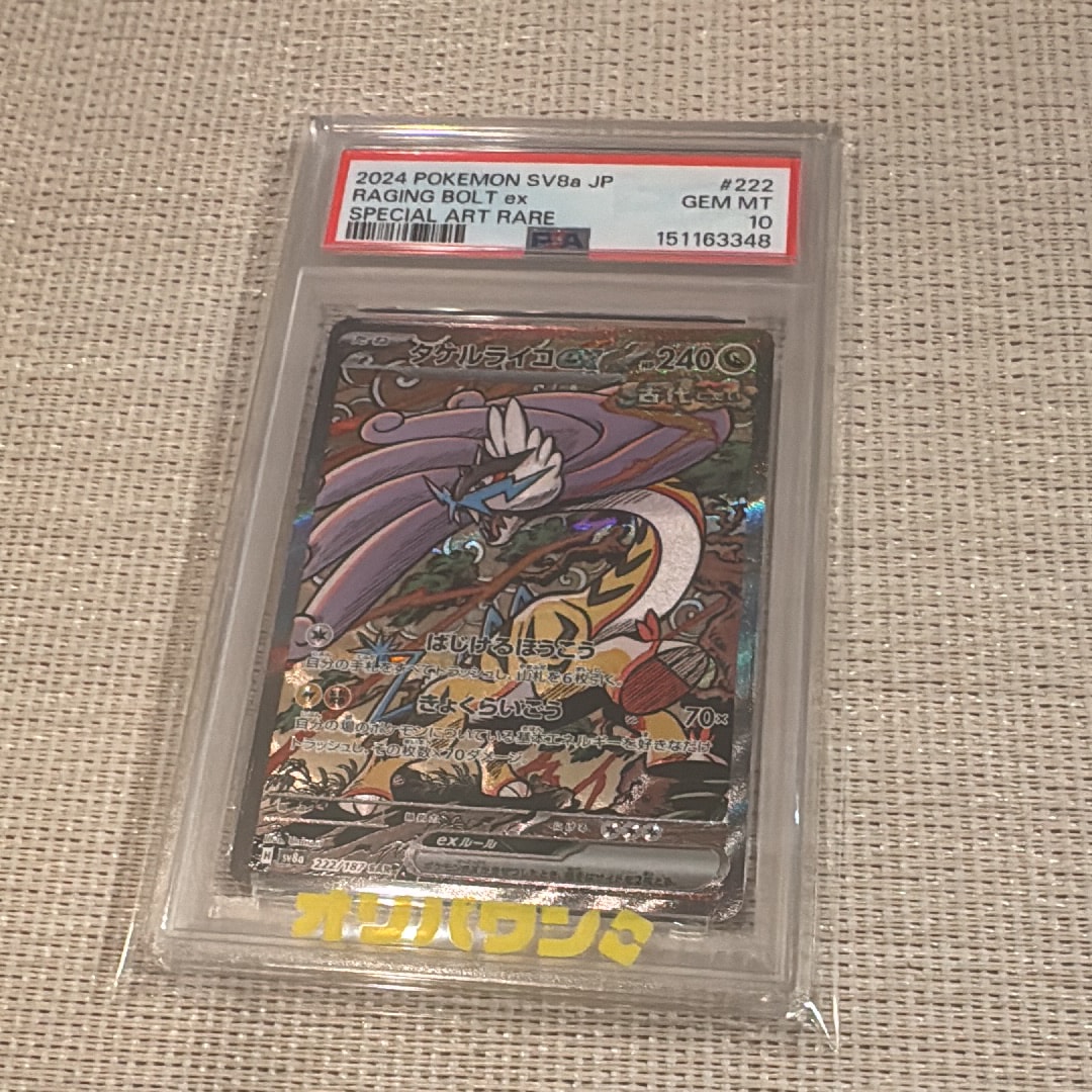 PSA10】タケルライコex SAR [SV8a 222/187](ハイクラスパック「テラス