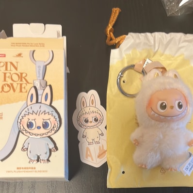 POP MART THE MONSTERS (LABUBU) Pin for Love Series-Vinyl Plush Pendant (A-M) A