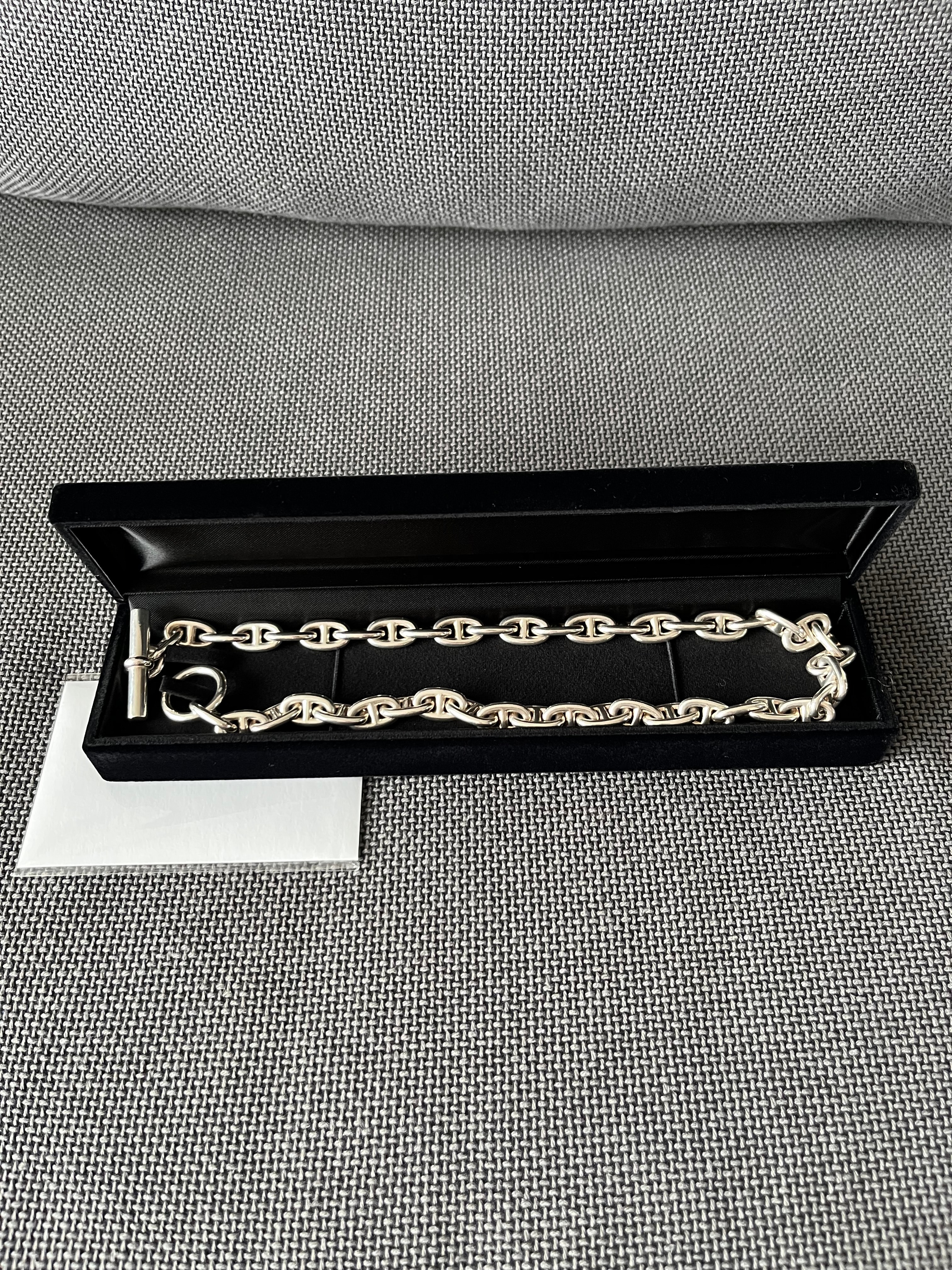 Hermes Chaine D'ancre MM Necklace Medium Model "Silver"