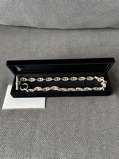 Hermes Chaine D'ancre MM Necklace Medium Model "Silver"