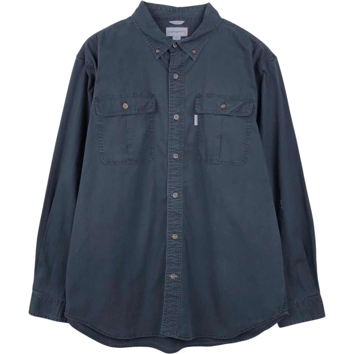 古着 カーハート Carhartt RELAXED FIT 長袖 ボタンダウン ワークシャツ メンズXL相当/eaa662779