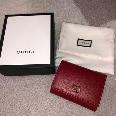 GUCCI GG Marmont Medium Wallet "Red"